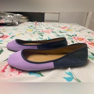 Talbots purple flats Sz 8